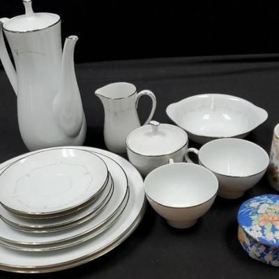 Sh584 china place settings china candle, china round lidded box