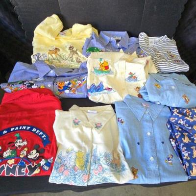 Sh558 disney shirts men and women s