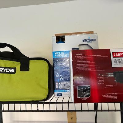 Power Planer, Plumbing Kit & Soldering Gun