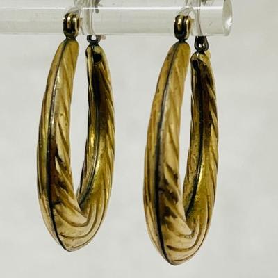14K GF Gold Hoop Earrings