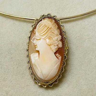 12K GF Cameo Brooch / Pendant