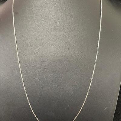 Italian Silver Box Chain Necklace
