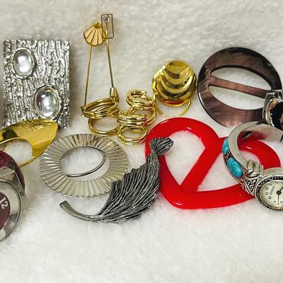 “Geneva” Watches, “Trifari” Hat Pin and More Accessories 