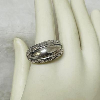 Sterling Silver “OSE” Dome Ring