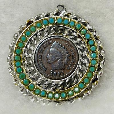 1891 Indian Head Penny Necklace Pendant
