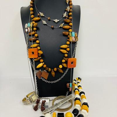 Fashion Jewelery Including Wooden Necklaces, “Geneva” Watch and More