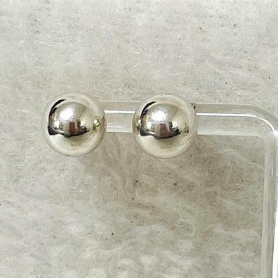 Sterling Silver Ball Earrings