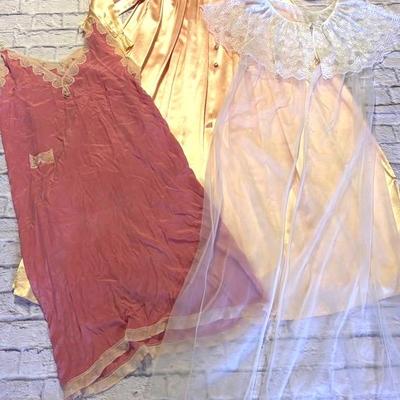 “Vintage Silk Bed Jacket” and Undergarments