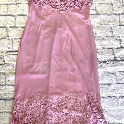 Vintage “Gotham” Purple and Lace Detailed Dress