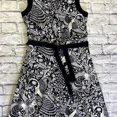 Dark Blue Peacock Designed Dress