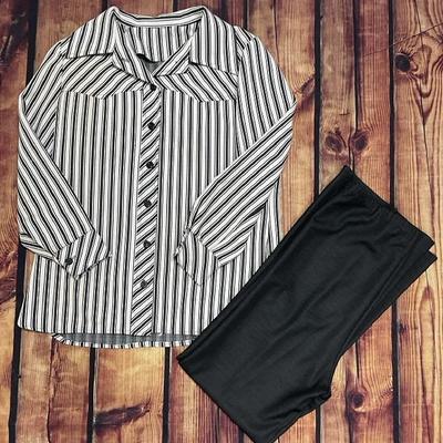 Vintage Striped Pantsuit 