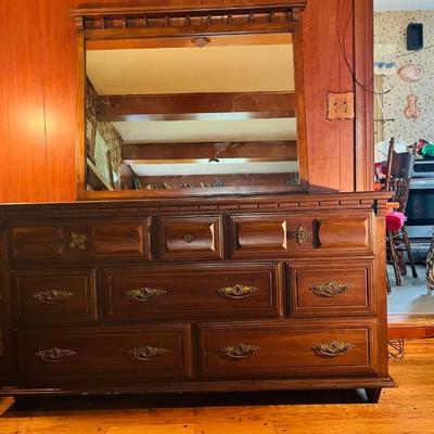Vintage Dresser with Mirror