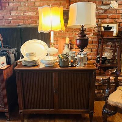 Sale Photo Thumbnail #11: Mid Century Cabinet with sliding door