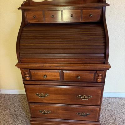 Wooden Roll Top Desk