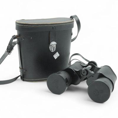 Tasco Model 306 7x50 Binoculars w/ Leather Case