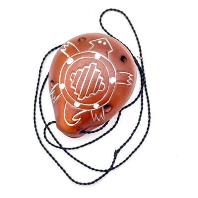 Ceramic Turtle Design Ocarina Vessel Flute