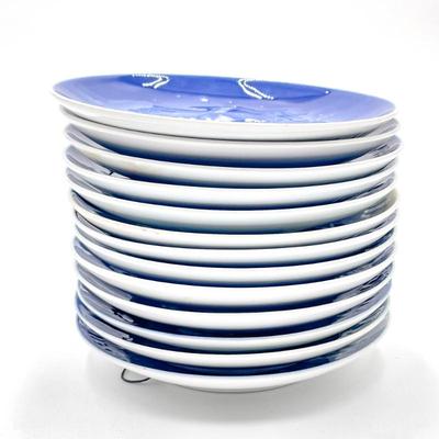 13 Bing & Grøndahl Christmas Plates, Denmark