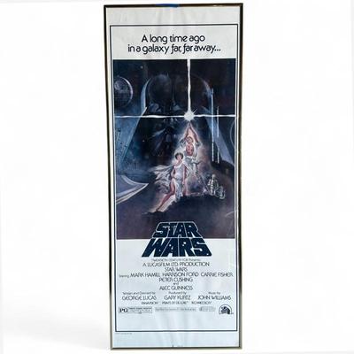 1977 Star Wars US Insert Poster, Style 'A', Framed