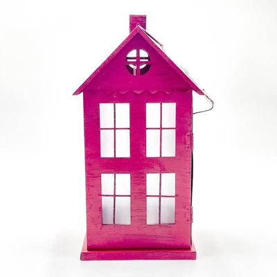 Merry Brite Red Metal Lantern