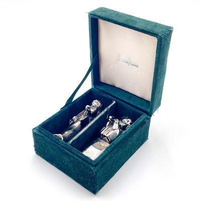 Vintage Neiman Marcus Choir Boy Silver Plate Shakers