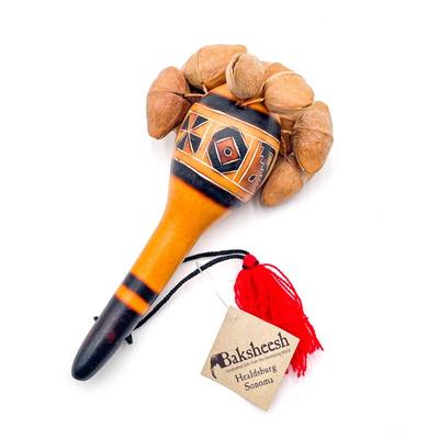 Handcrafted Gourd Maraca by Baksheesh, Sonoma