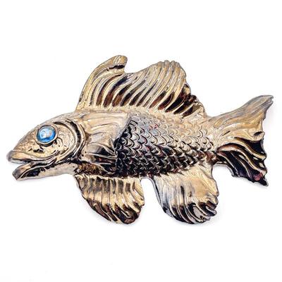 Italian SMR Studio Pottery Hanging Fish, Signed