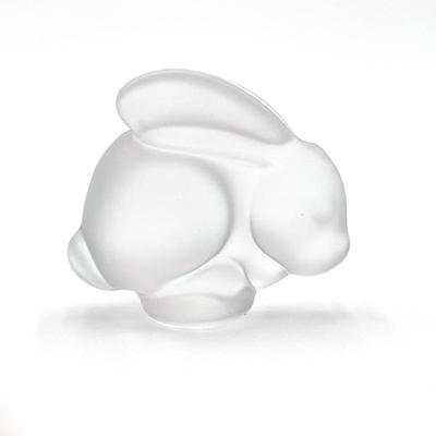 Cristal de Sevres Frosted Glass Bunny Rabbit Figurine