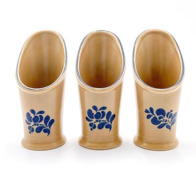 3 Pfaltzgraff Folk Art Flatware Caddy Holders, 2009