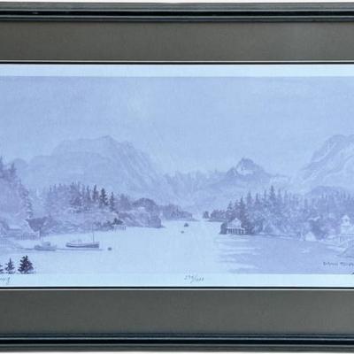 Framed Signed and Numbered Lithograph by Dianna Tillion