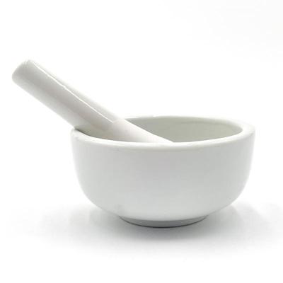 Glazed Porcelain Mortar and Pestle