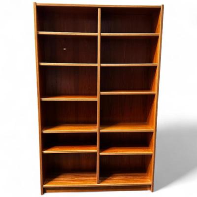 Danish Modern Teak Double Bookcase by UP, 1960s