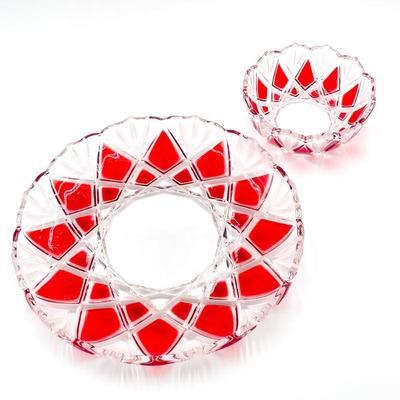 Walther-Glass Crystal Saturn Dish Set, Germany