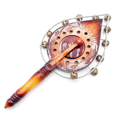 Vietnamese Handheld Percussion Leaf Tambourine