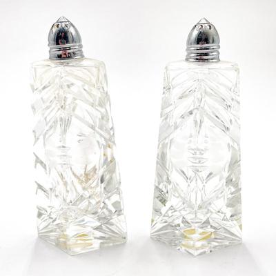 Lead Hand Cut Crystal Shaker Set, 1970s