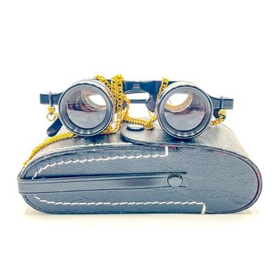Adjustable Sports Spectacles Binocular Glasses w/ Case