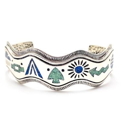 Carolyn Pollack Sterling Silver Southwestern Inspired Cuff Bracelet
