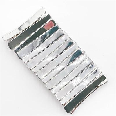 Polished Silver-Tone Link Bracelet