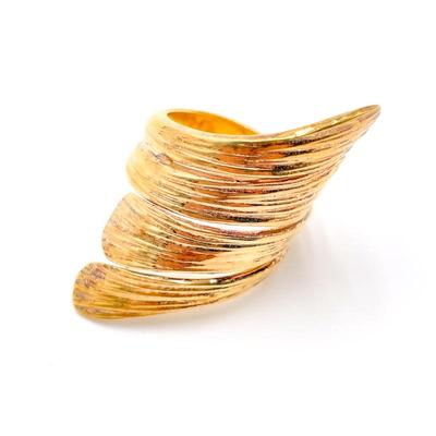 JCM Italy 925 Gold-Tone Ring Size 7.5