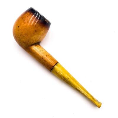 Meerschaum Smoking Pipe w/ Amber-Like Mouthpiece