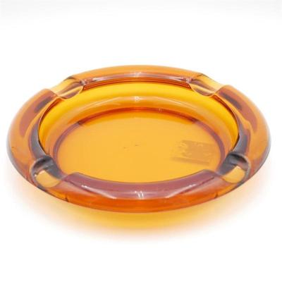 1960s Hazel Atlas Amber Glass Ashtray