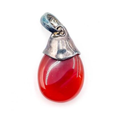 RJM Studio 925 Sterling Silver Carnelian Pendant