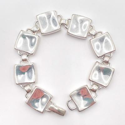 RLM 925 Sterling Silver Square Link Bracelet