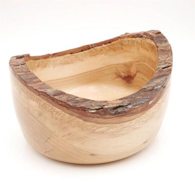 Natural Edge Hand-Turned Wooden Bowl