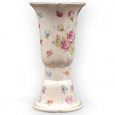 Gold Castle Floral Porcelain Vase