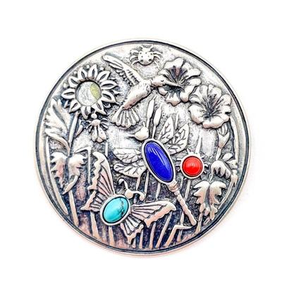 Carolyn Pollack Sterling Silver Floral Brooch