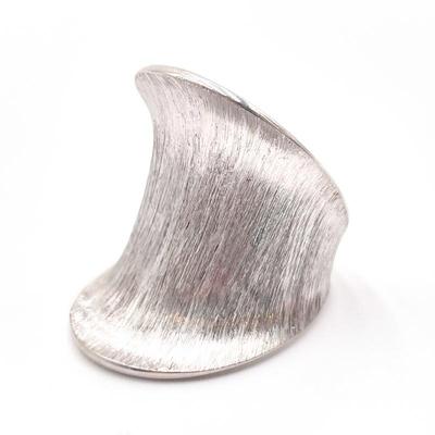 JCM Italy 925 Sterling Silver Sculptural Ring Size 8
