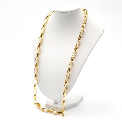 Gold-Tone 925 Sterling Silver Chain Necklace