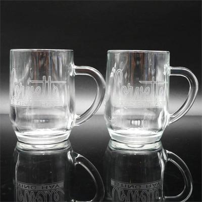 Pair of Corvette Stingray-Branded Glass Mugs