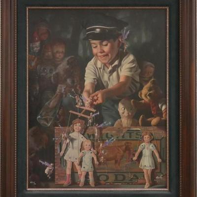 Sale Photo Thumbnail #22: Bob Byerley 'The Puppeteer' Giclee Print, Signed