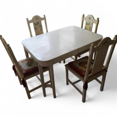 Sale Photo Thumbnail #58: Northwest Chair Co. Table & Four Chairs